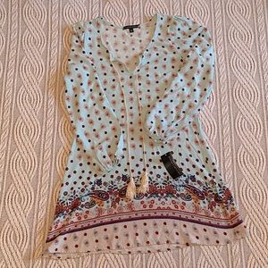 Paisley Floral Long Sleeve Sundress Size Small NWT